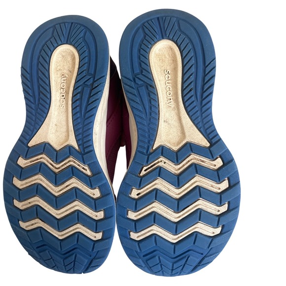 Saucony Kids Cohesion Purple Blue Athletic Sneakers SK167900 Size 12M - Picture 4 of 7